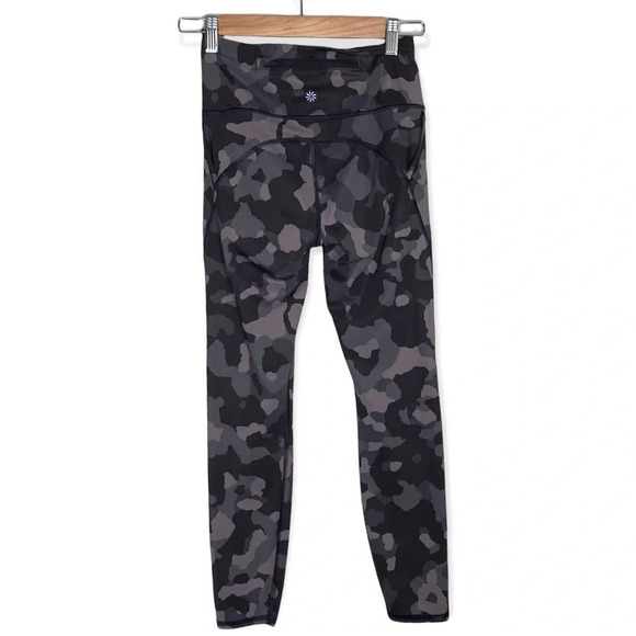 Athleta Supersonic Black Camo Camouflage Lightning 7/8 Tight Leggings Size XS - Picture 9 of 11